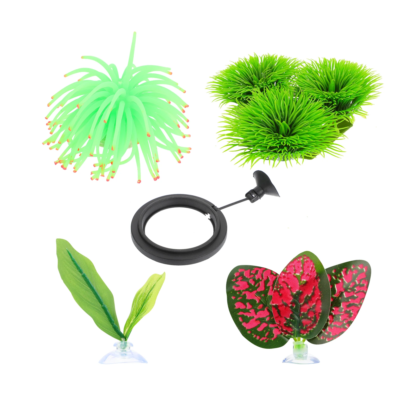 

1Set Betta Fish Decorations Lifelike Aquarium Plants Suction Cup Design for Fish Tank Accessories Betta Supplies Spawning Nest