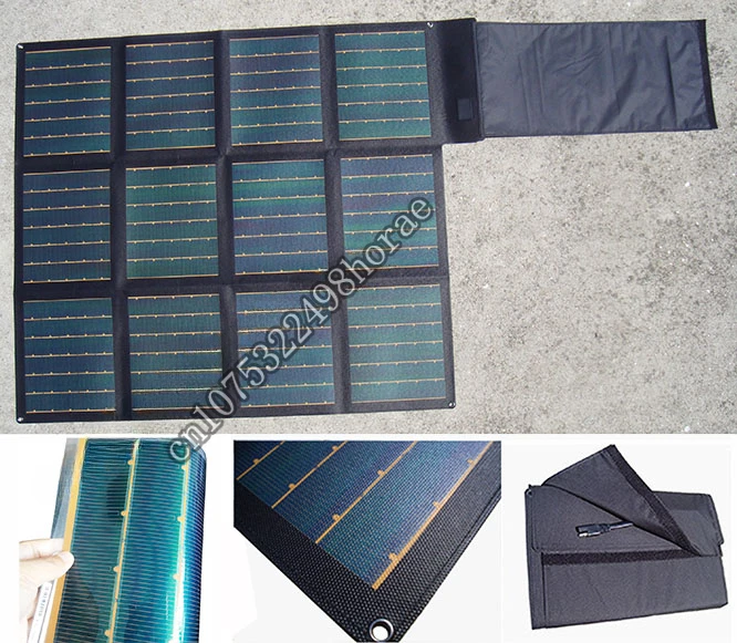 Thin film solar panel with durable fabric pack