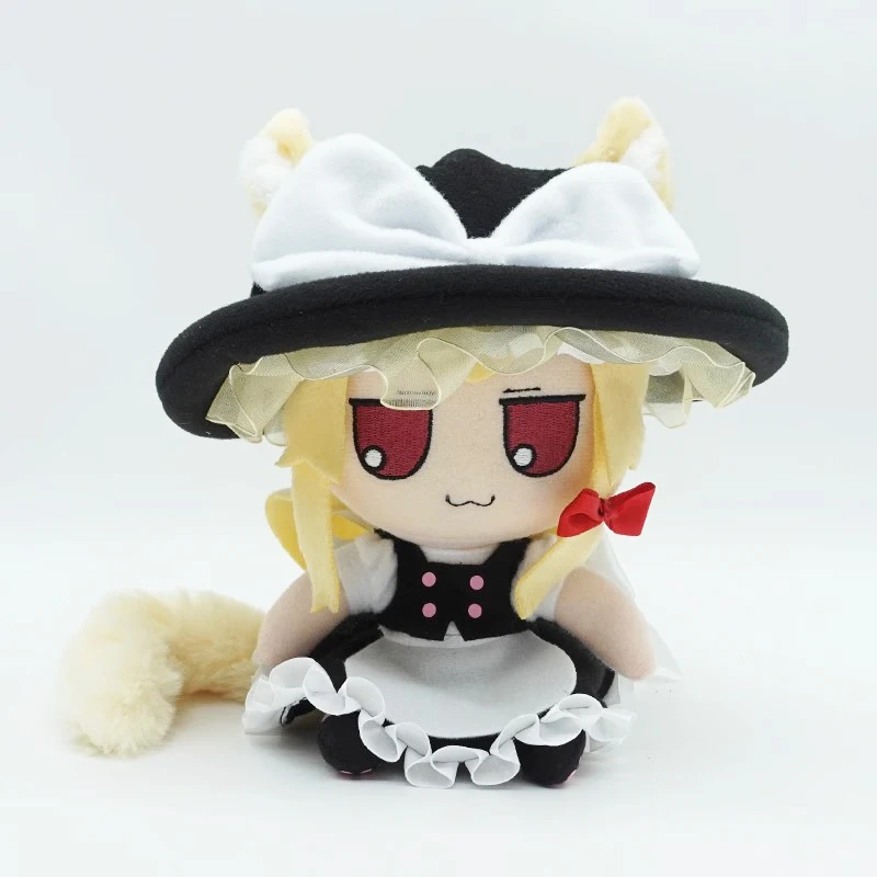 Proyecto TouHou Kirisame Marisa (Kitty Ver.) Fumo Cosplay Anime juego suave Adorable dibujos animados felpa regalo de cumpleaños niños Fans regalos