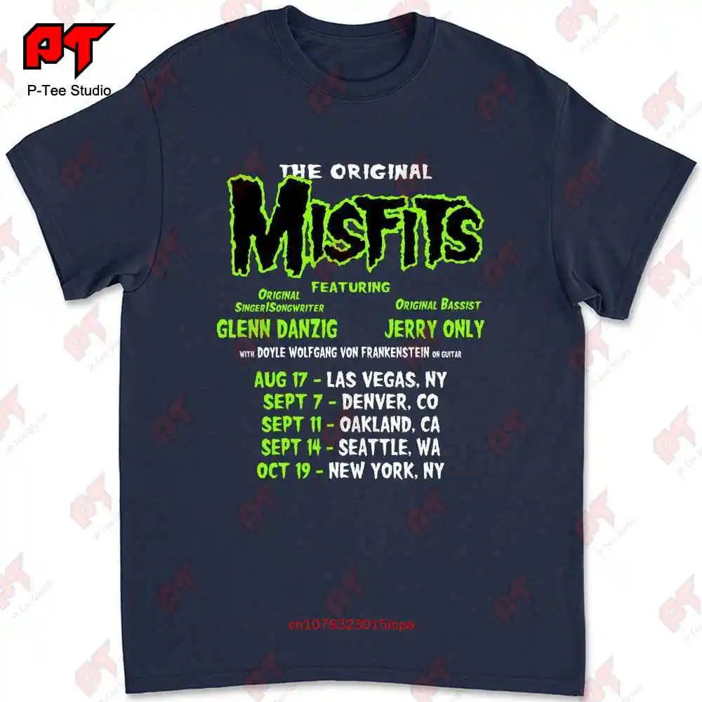 The Original Misfits 2019 Feat Glen Danzig Las Vegas Denver Oakland T-shirt RFRG