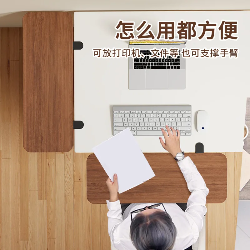 Panel Ekstensi Meja Lipat, Penyangga Lengan Meja Komputer, Panel yang Dapat Diperpanjang
