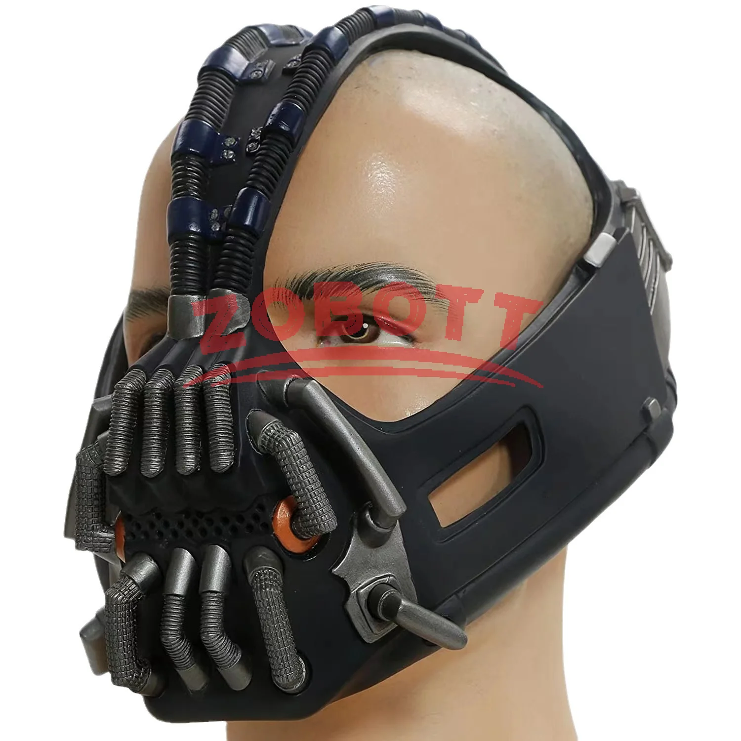 Maska Bane Bat Dark Knight Męska Horror Zabawna maska ​​lateksowa Kostium na Halloween Piłka Bane Kask