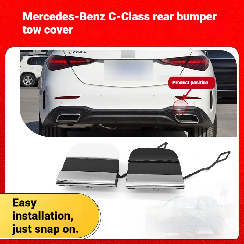 For 21-25 New Mercedes Benz C-Class Rear Bar Trailer Cover W206 Rear Safe Trailer Cover 2068853502