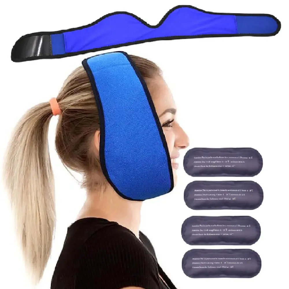 

Elastic Facial Ice Pack Wraps Relieve Swelling Toothache Relief Jaw Ice Pack Comfortable No Leakage Reusable Warm or Ice Packs