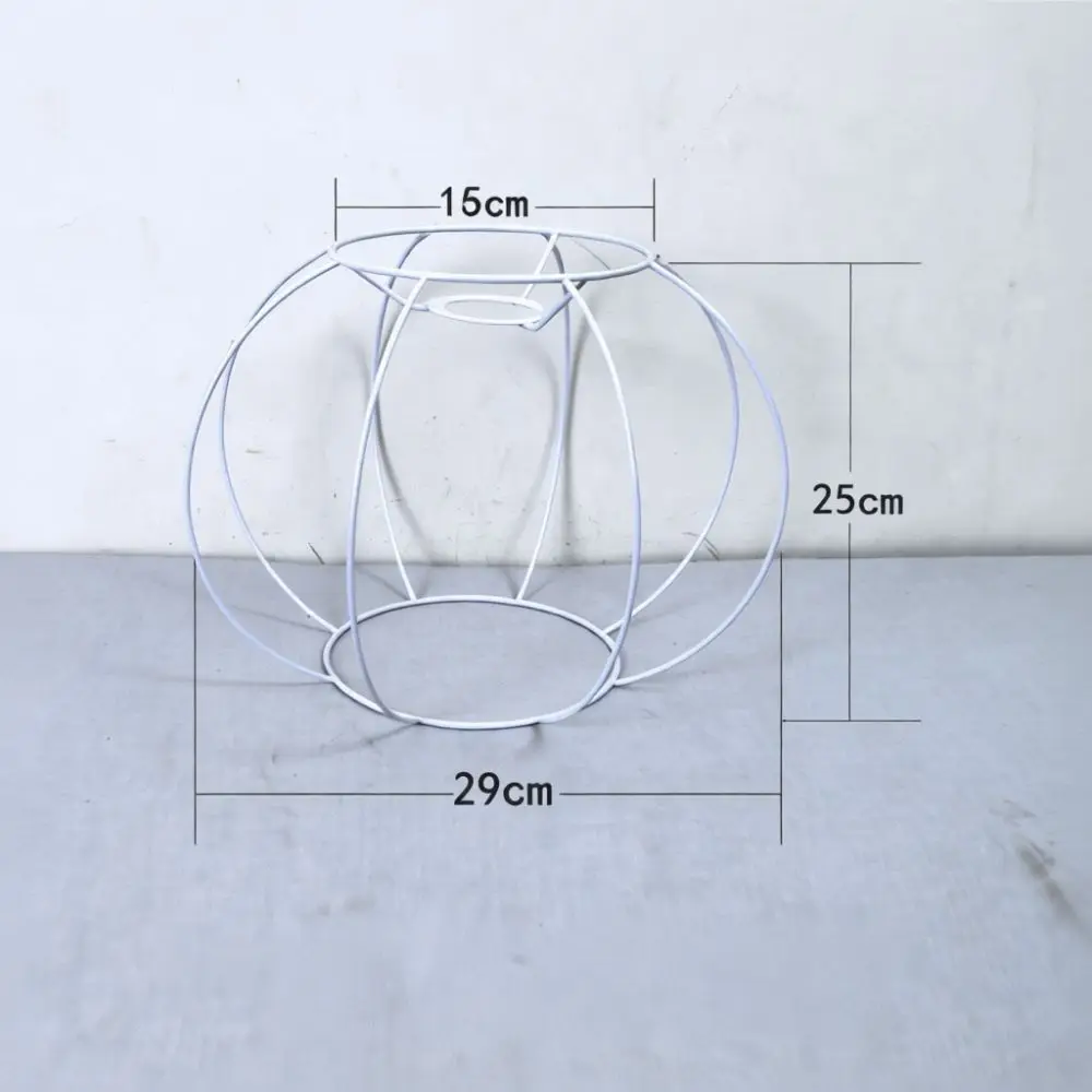 Sturdy Iron Wire Lampshade Frame For DIY Lighting E27 Socket Base Support For Creative Weaving And Resin Art Craft Tools