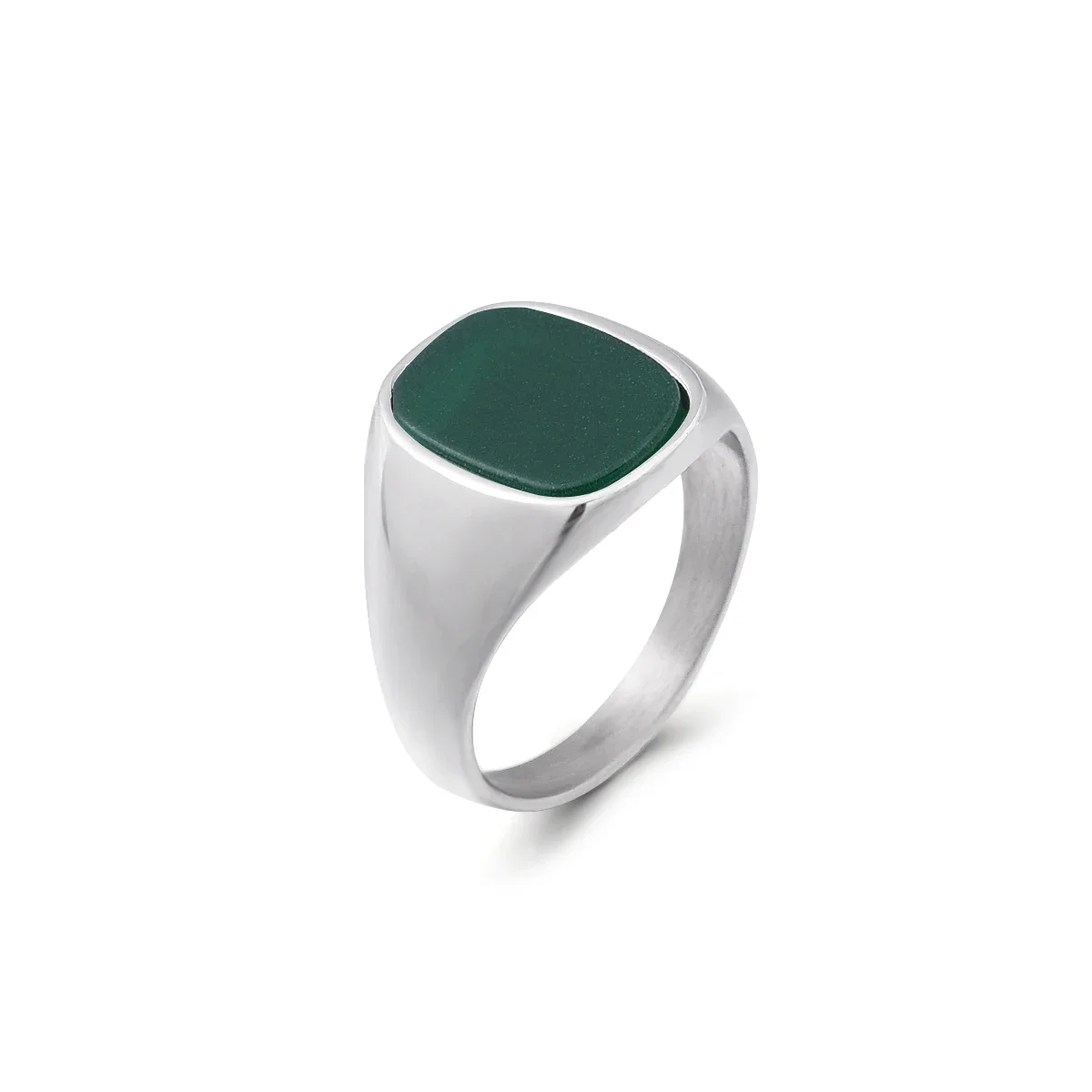 R3327 Herren/Damen Hochwertiger 316LStainless Stahl Onyx Eheringe Klassischer Modetrend Schmuckprodukt