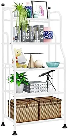 

5 Tier Metal Standing Iron Sheet Space Saver, Heavy Duty Tower Rack, Multifunctional Shelving Unit Organizer Outdoor Flower S