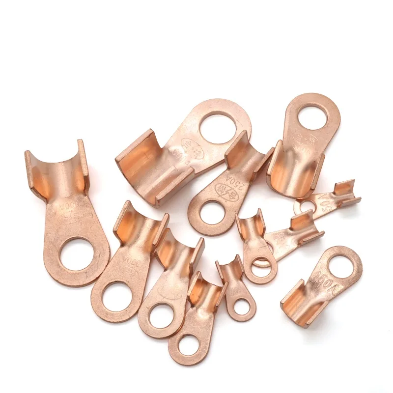 OT Type Copper Open Connecting Nose Crimping Ring Cable Wire Termina OT3/5/10/20/30/40/50/60/80/100/150/200/250A
