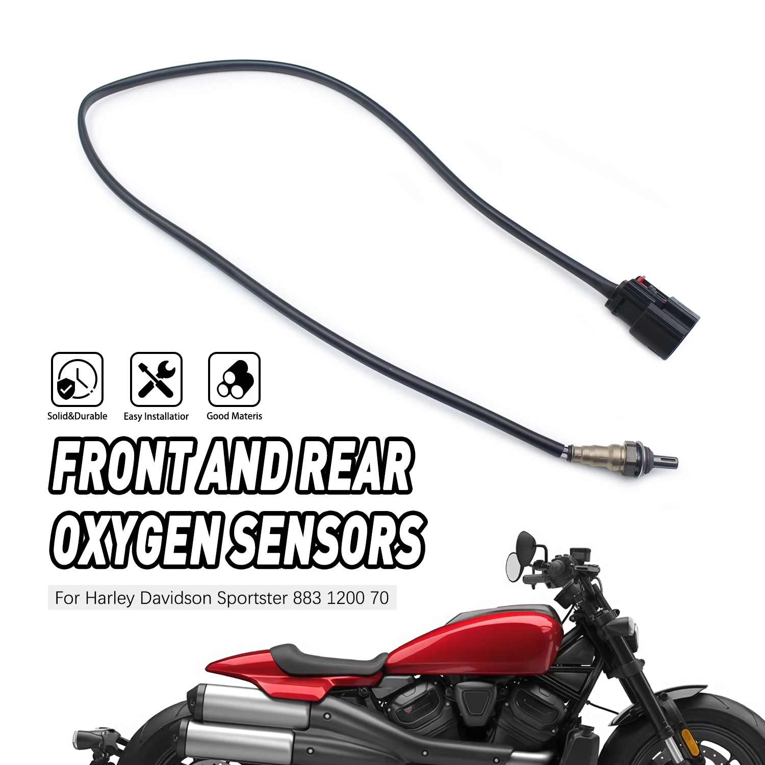 Replacement Motorbike  For Harley Davidson Forty Eight XL1200X 14-18 XL1200XS 2018 Oxygen sensor Front Rear Universal 32700026