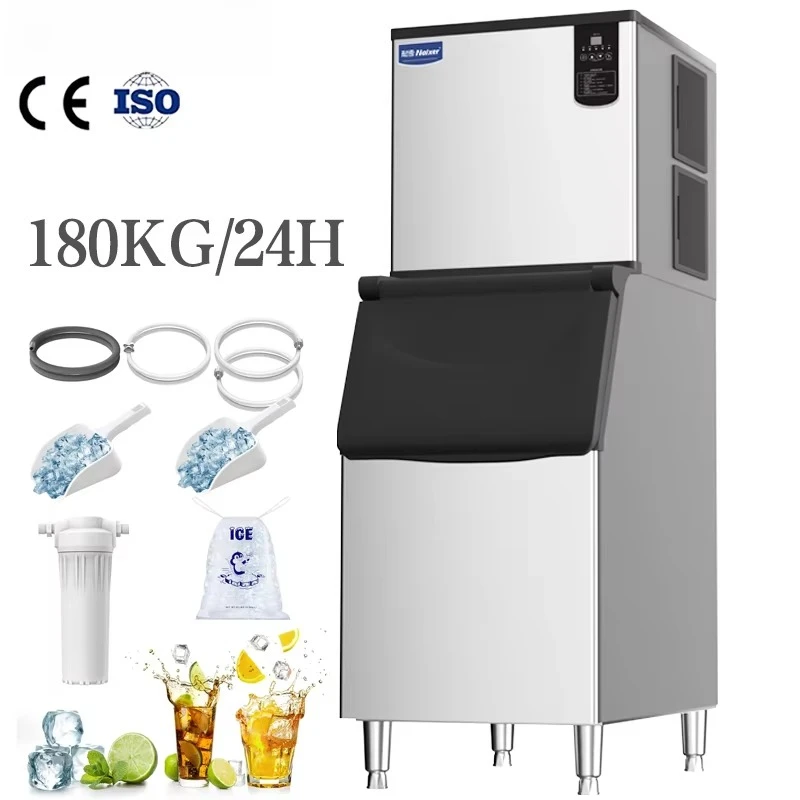 ETL Approval 1050W Stainless Steel High Quality Commercial Automatic Ice Cube Maker Machine 150 Kg Ice Making Machine For Cafes