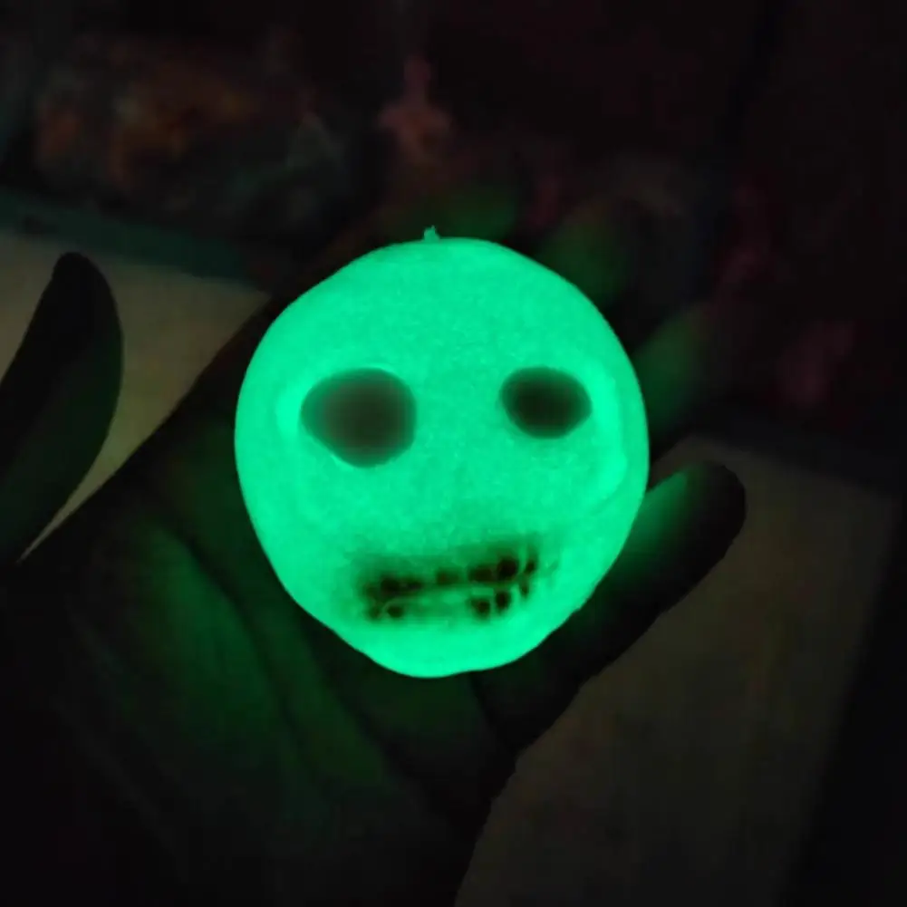 

Расслабляющий мяч для снятия стресса, светящийся в темноте мяч для снятия тревоги с черепом, мягкий Tpr сжимаемый мяч, игрушка для детей, подростков, взрослых