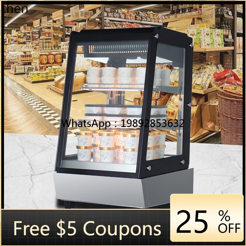 

B1 small freezer glass display cabinet ice cream rock sugar gourd beverage refrigerated