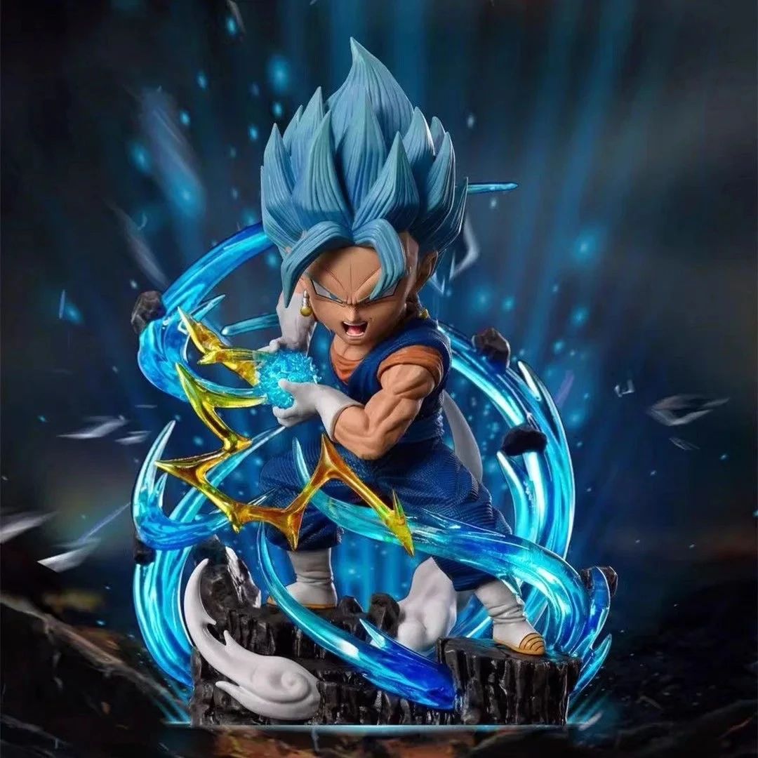 Figura de Anime Dragon Ball Z de 11 cm, Goku Vegeta Super Saiyan Blue State, Figura de Acción de PVC, Modelo Coleccionable, Juguete de Regalo para Niños