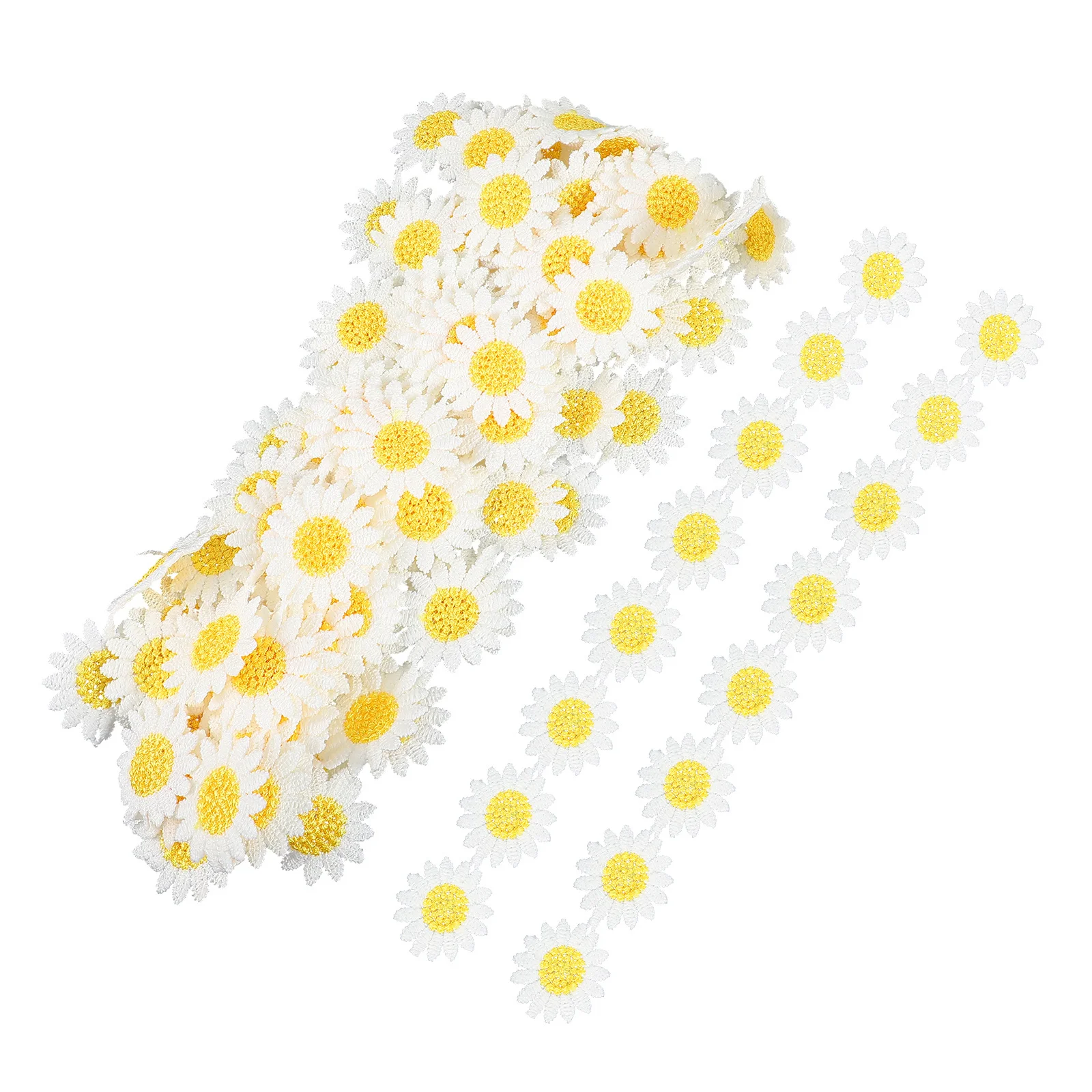 

1Pcs Flower Trim Embroidery Ribbon Milk Fiber High Quality DIY Sewing Material Clothes Decoration Decorative Gift Wrap Ribbon