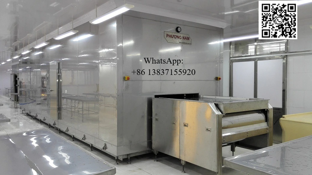 Custom  Quick Spiral Best Iqf Spiral Tunnel Chiller and Blast Freezing Freezer Fridge Machine Equipment for Food Ice Cream Cost