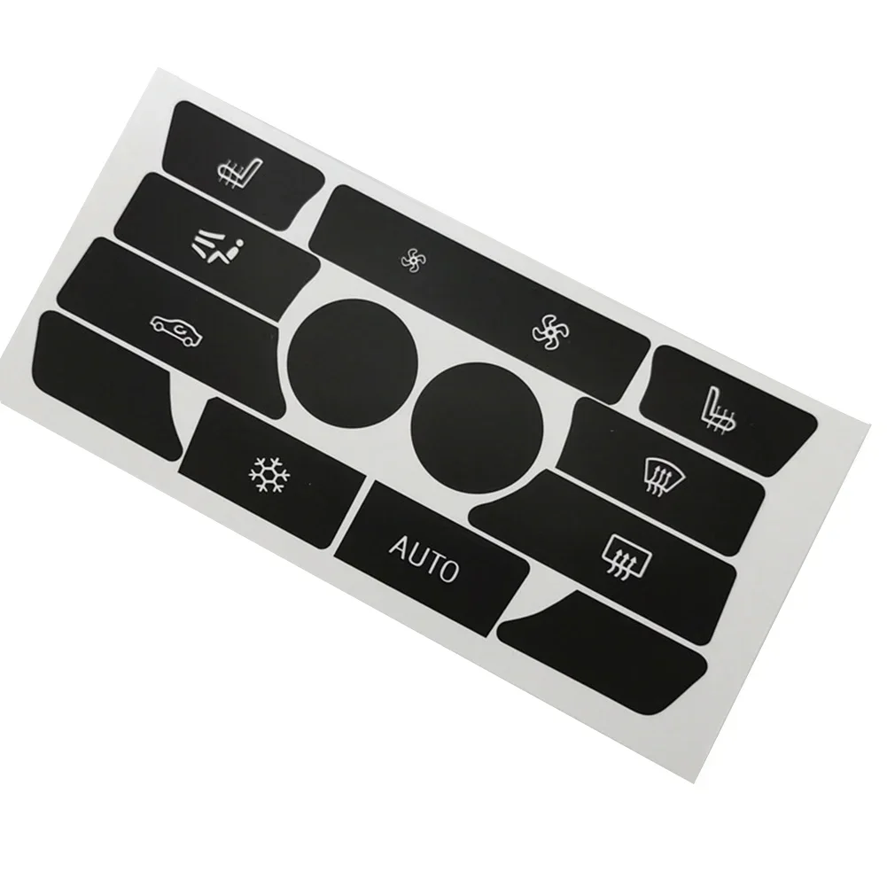 For BMW 5 Series 7 Series X6 F10 Car Air Condition AC Climate Control Button Repair Stickers Decals Styling Decors Repair Sticke