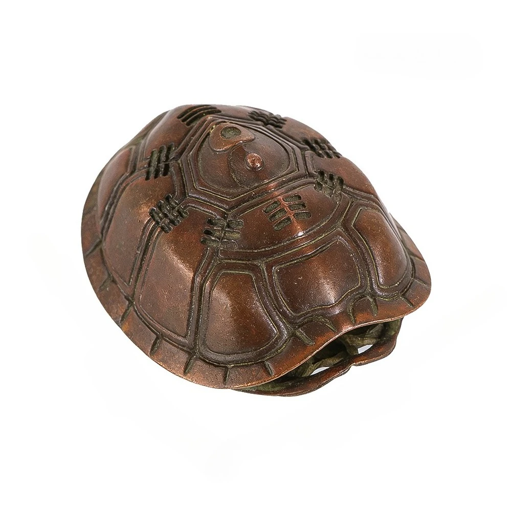 Chinese Divination Turtle Shell Figurines Miniatures I Ching Feng Shui Master Telling Props Tool Fortune Wealth Lucky Home Decor