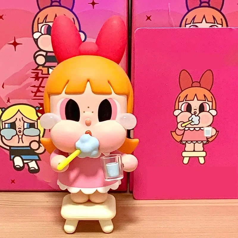 Anime Original Heulsuse die Powerpuff Girls Serie Blind Box Figur Überraschung Vermutung Tasche Mystery Box Modell Spielzeug Desktop Figur Spielzeug