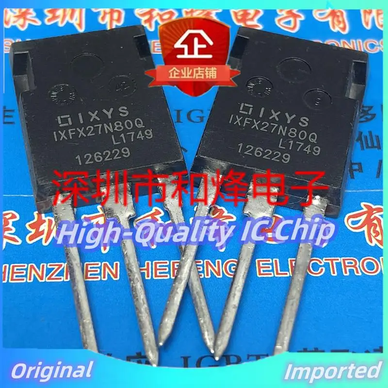 

10PCS-30PCS IXFX27N80Q TO-247 800V 27A Imported Original Best Quality