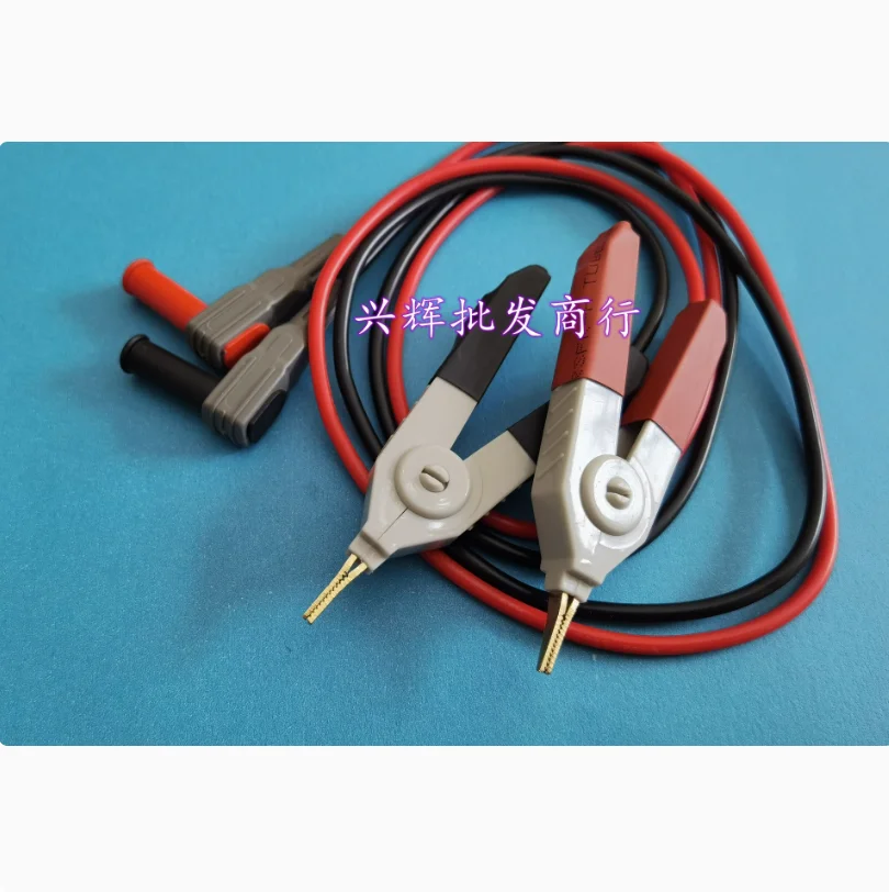 Multimeter Probe with Crocodile Clip, Capacitor Wire Clip, Gold-plated Test Wire Clip