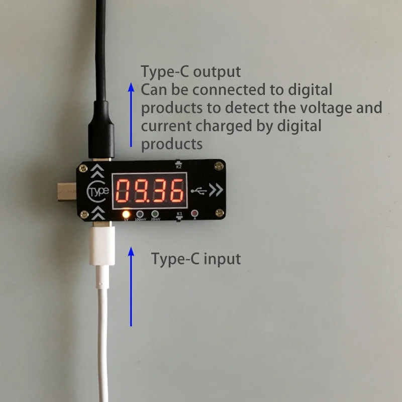 Top-USB Charging Trigger Charger Voltmeter Ammeter 5V/9V/12V/15V/20V/PPS PD2.0 PD3.0 Type-C USB Decoy Device For PD Charger