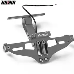 FOR Kawasaki VERSYS 300X 650CC 1000 VERSYS X 250 300 License Plate Holder Licence Bracket with Light Tail Tidy Fender Eliminator