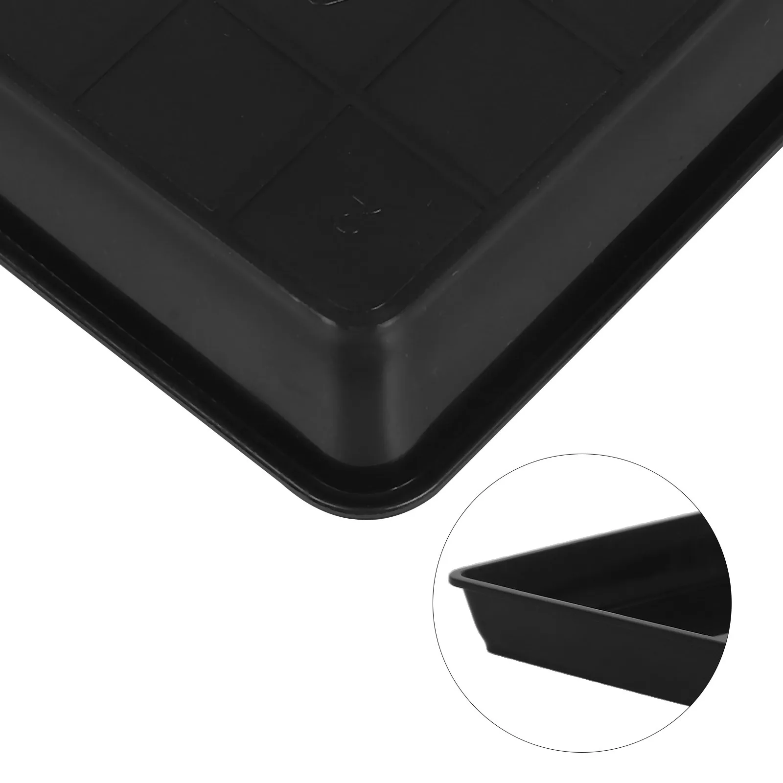 12 قطعة من أصيص الزهور السفلي المربع الشكل المقاوم للماء قاعدة وعاء النبات للاستخدام الداخلي والخارجي صواني الزهور صواني المياه البستنة #3