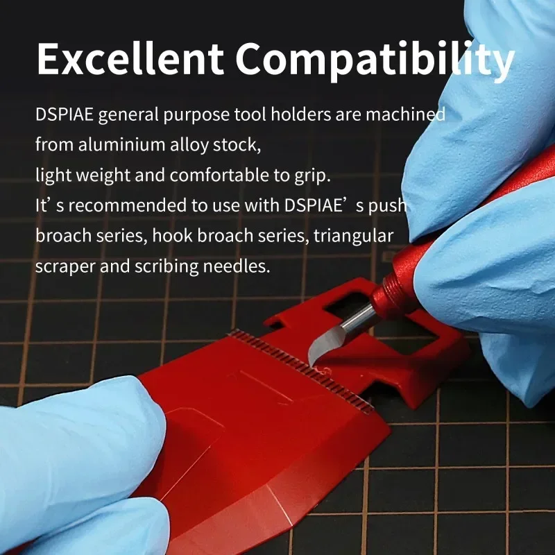 

Dspiae AT-EH 3.175mm Universal Clamp Handle - Model Building Assembly Tool for Hobby DIY