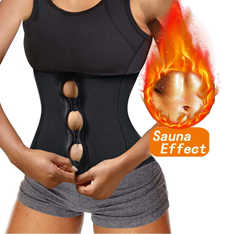 Women Waist Trainer Body Shaper Hook Zipper Bustiers Waist Cincher Gym Sauna Sweat Slimming Shapewear Girdles Compression Belts