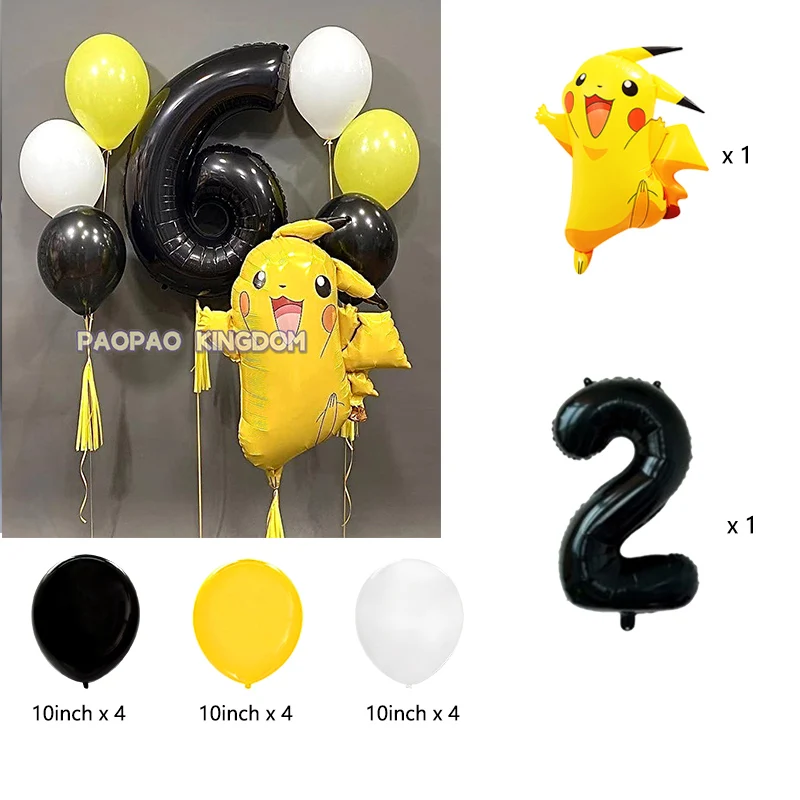 Liebliches Pikachu-Themen-Party-Ballonset Geburtstags-Dekorations-Ballonkit Party-Geschenke für Kinder – Detail 13