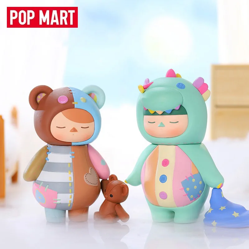 Pop Mart-Boîte ennemi de la série Pucky Elf Sleeping Baby, sac de devinette, boîte mystère, jouets beurre, mignon, figurine d'anime, ornements, collection de cadeaux