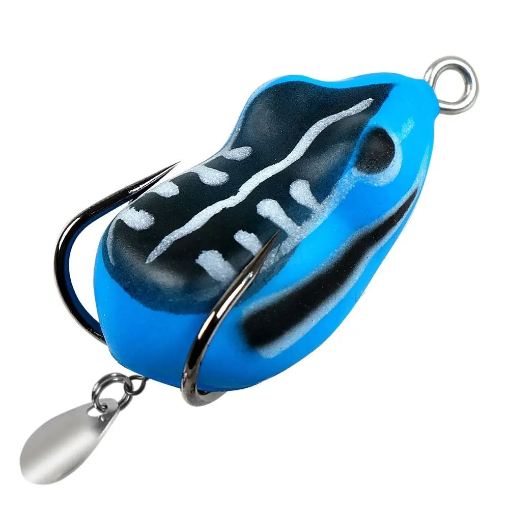 2024 Spinner Sinking Rubber Frog Lure Lifelike Artificial Soft Fishing Lures 4cm/5.5g Portable Bass Bait New Style