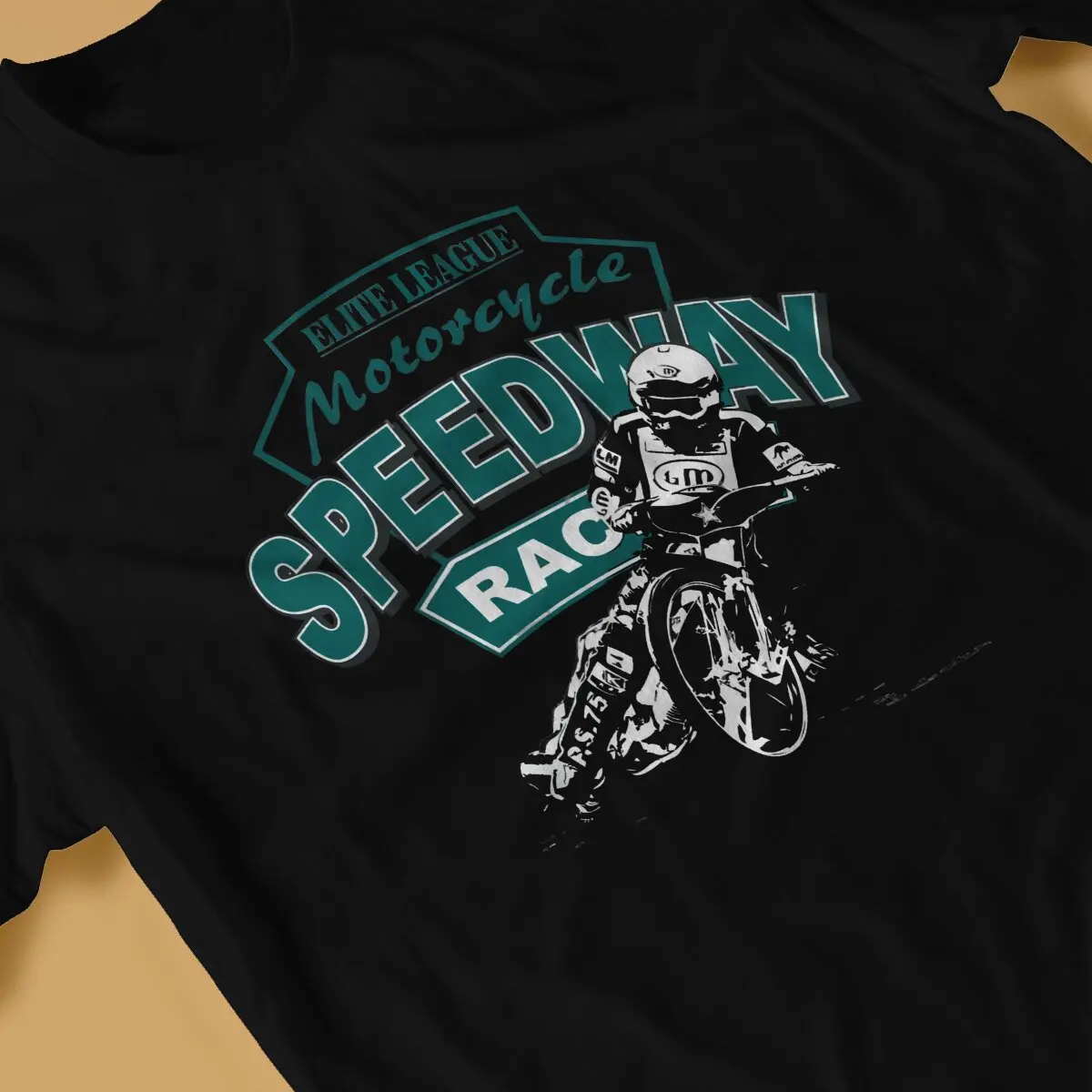 Motorcycle Racing Creative TShirt for Men Speedway Racing Round Neck Pure Cotton T Shirt Personalize Gift Clothes Tops