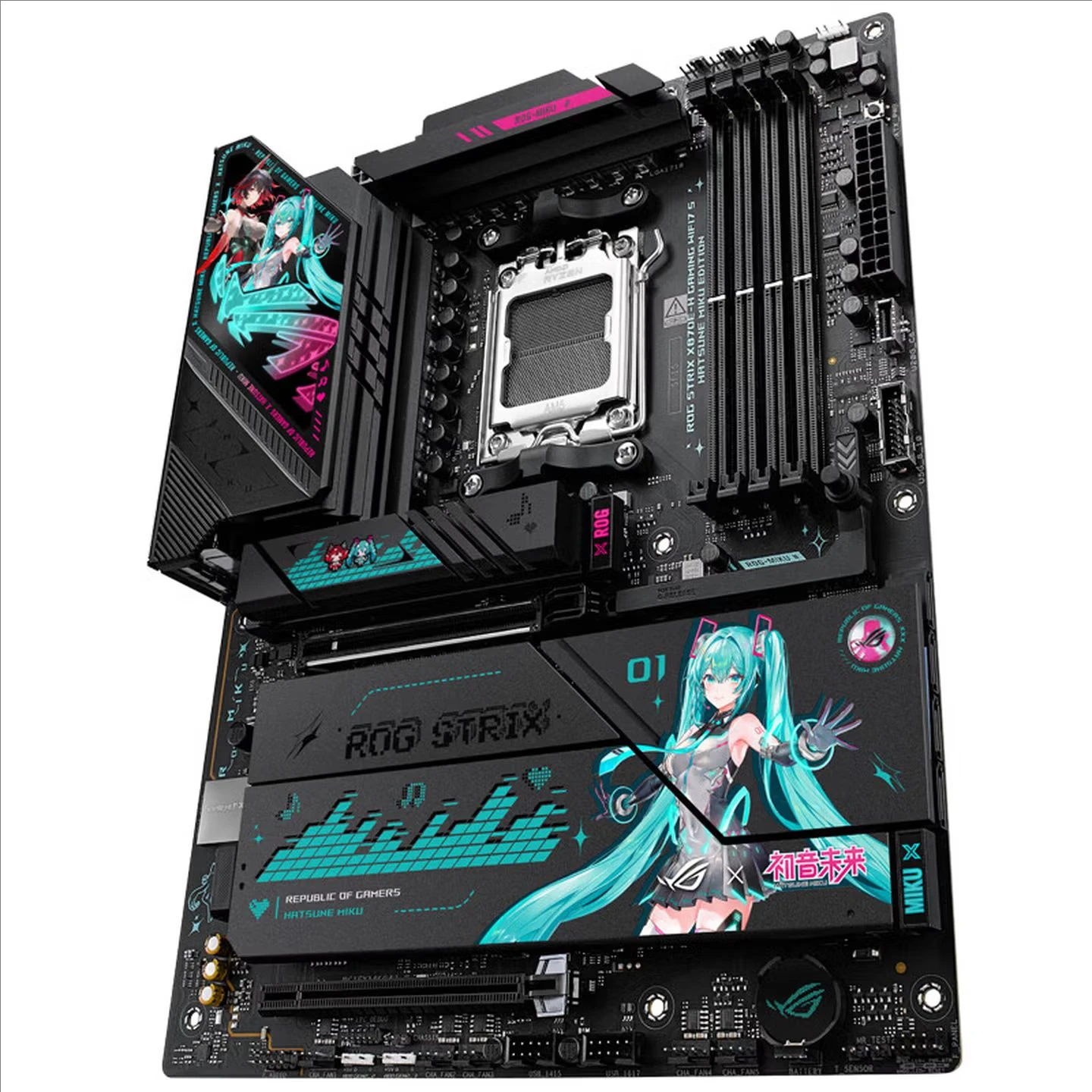 ROG STRIX X870E-H S MIKU ROJI GAMING WIFI Socket DDR5 4*DIMM ATX 2.5Gb LAN Latest Model Mothoerbaords
