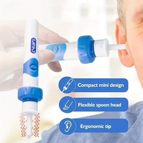 Portable Automatic Earwax Removal Kit Electric Earwax Vacuum Suction Electric Kit Remover Ear Cleaning Earspoon