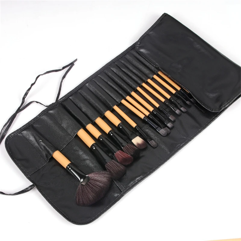 Premium Animal Hair Makeup Brush Set for Beginners Novices And Makeup Artists Complete Eyeshadow Brushes Kit