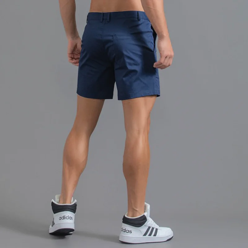 Pantalones cortos informales para hombre, pantalones cortos de Golf sexys ajustados, Color sólido, algodón puro, impermeables, resistentes al desgaste, Cargo, verano 2024