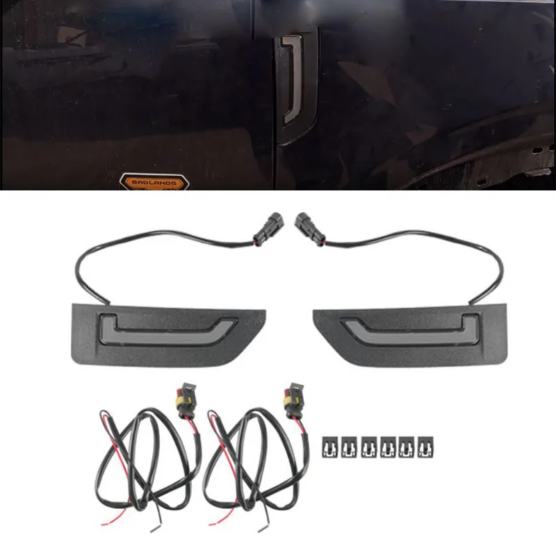 

2PCS Fender Turn Signal Lamps for Ford Bronco Off-road 2021 2022 2023 2024 Lighting Decoration Light Car Supplies Accessories