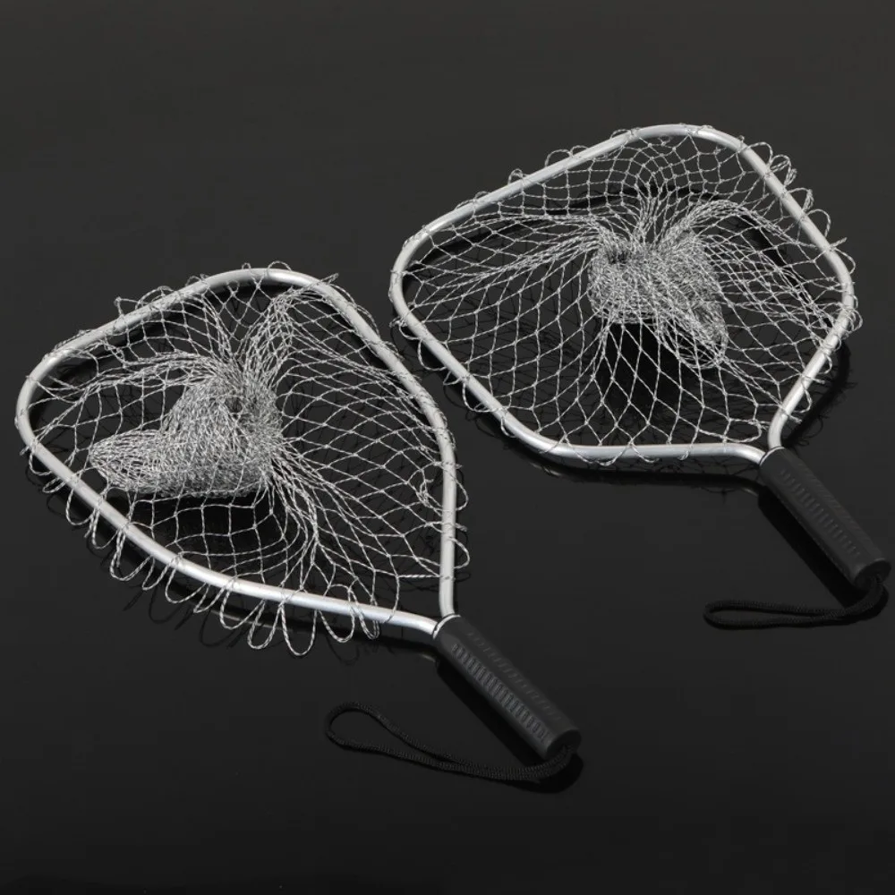شبكة نسيج الصيد صافي شبكة سبيكة المواد مكافحة هوك الصيد اصطياد سلة سعة كبيرة 30 سنتيمتر مربع الصيد شبكة أرضية