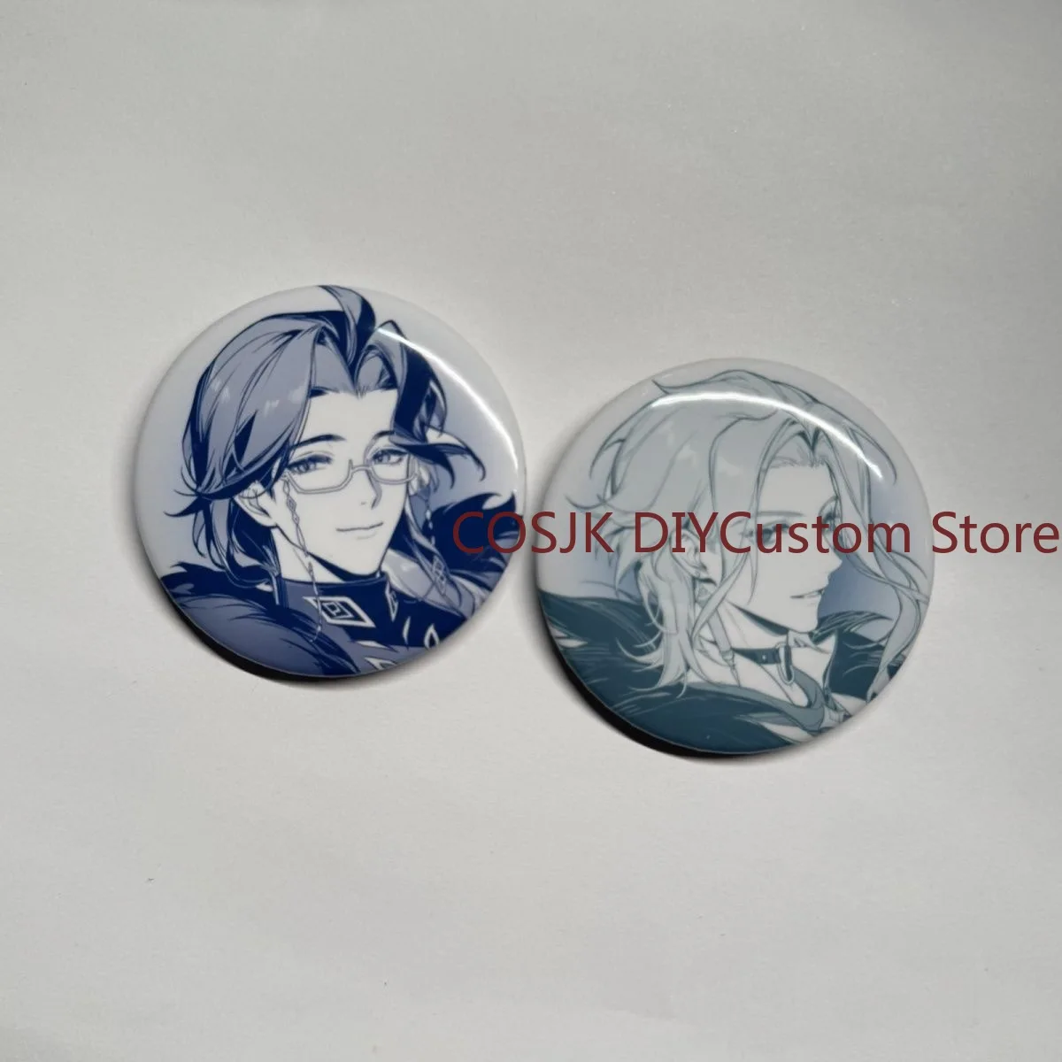 Game Genshin Impact Il Dottore The Doctor Pantalone Small Card Brooch Metal Badge Pin Brooch Ornament Decoration Collection Gift view 5