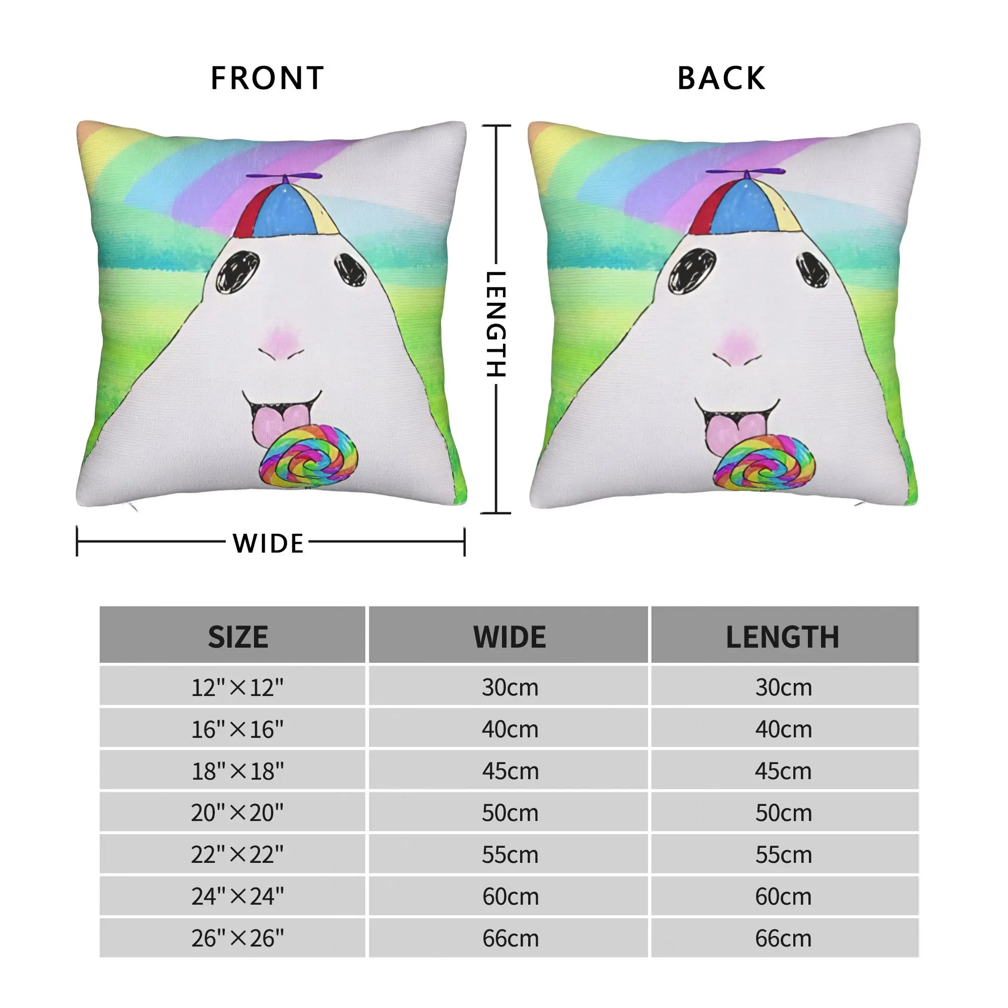 Happy Hamster Meme  Square Pillow Case  Cushion Covers Awesome Zipper Decor Throw Pillow Case Cover for Sofa 40x40cm