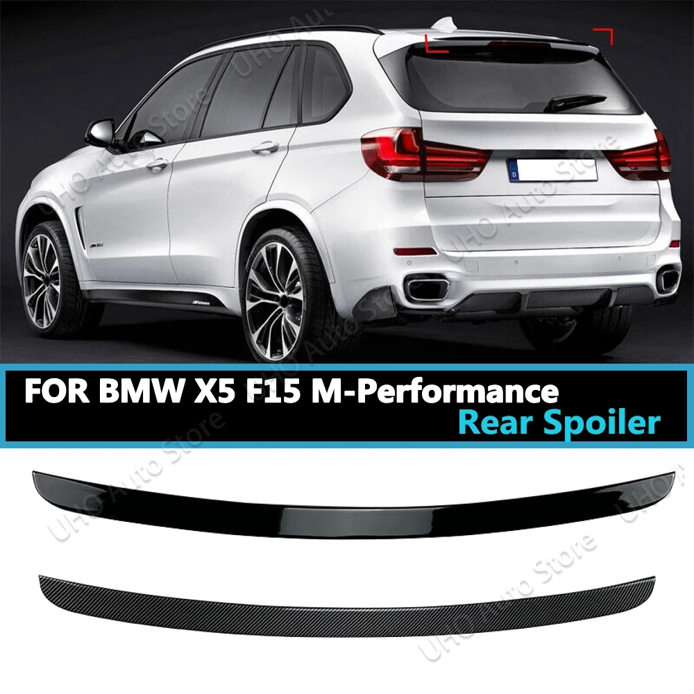 

For X5 F15 MP Rear Tail Trunk Spoiler For BMW X5 F15 M Sport 2014 2015 2016 2017 2018 Car Spoiler Wing Body Kit Gloss Black Trim