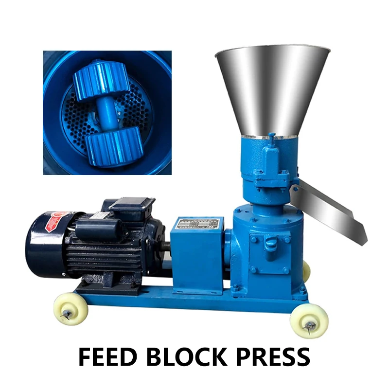 

Animal Feed Press Sludge Agricultural Commercial Dry And Wet Feed Briquetting Machine Pellet Crusher Dual-Purpose Press