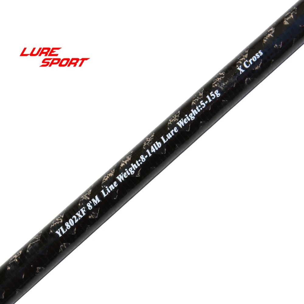 LureSport 1.98m 2.1m 2.4m Rod blank 1K woven carbon joint X cross Toray carbon 2sections Rod Building component Repair DIY