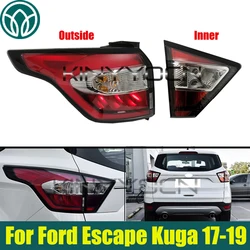 Rear Bumper Taillight For Ford Escape Kuga 2017 2018 2019 Tail Light Signal Lamp Warning Brake Light