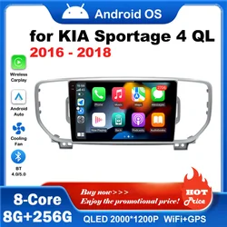 9 inch for KIA Sportage 4 QL 2016 2017 2018 Android Auto Navigation GPS Split Screen Wireless Carplay DSP Stereo Bluetooth WiFi