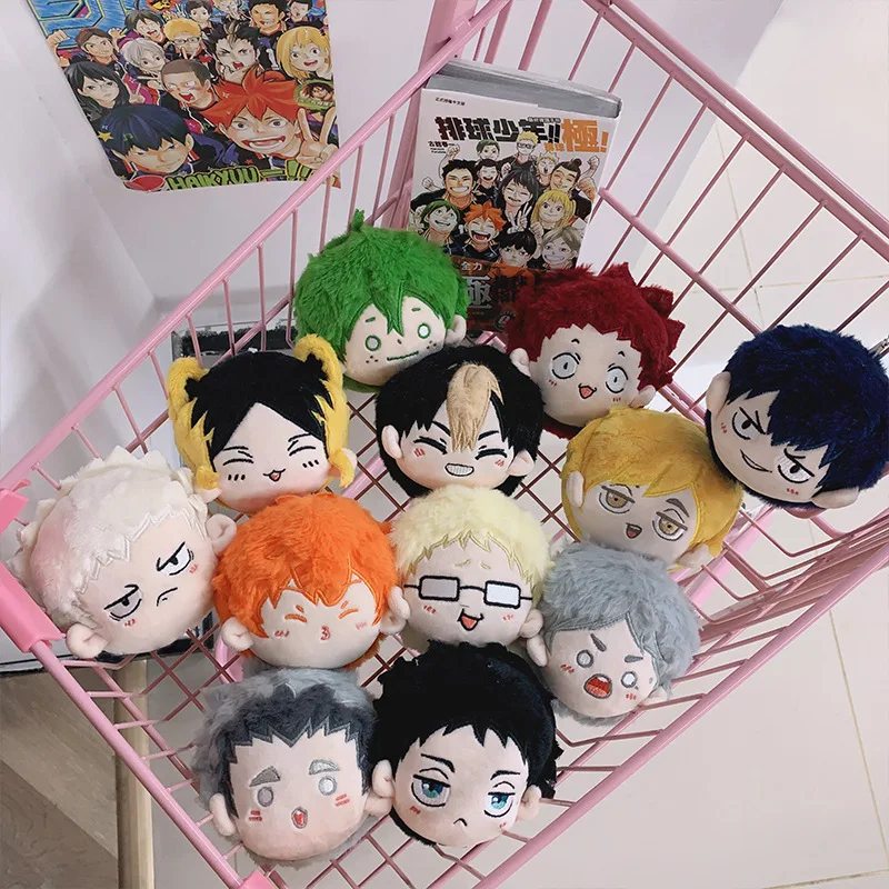 Anime Haikyuu Plush Mini Volleyball Boy Stuffed Doll Shoyo Hinata Kei Tsukishima Plush Pendant Keychain ToyS Gift