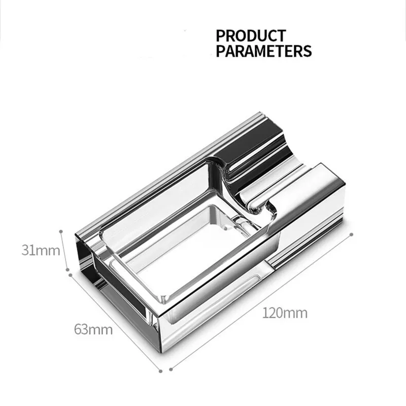 Cenicero de cristal para cigarros, soporte para cigarrillos, bandeja para cenizas al aire libre para Patio, interior, exterior, hogar, oficina, mesa, decoración de escritorio