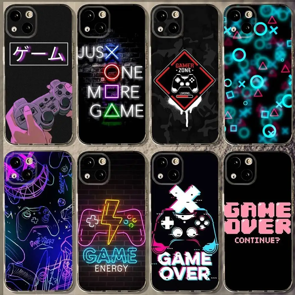 

P-PlayStation game Phone Case For iPhone 16,15,14,13,12,11 Plus,Pro,Max,XR,XS,X,7,8 Plus,SE,Mini Soft Transparent Cover