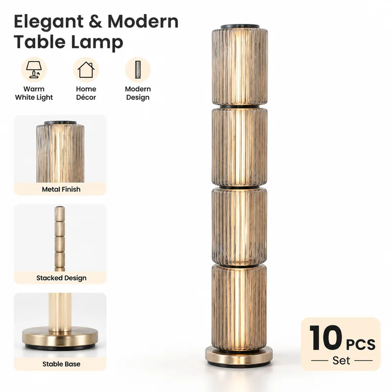 Floor Lamps Nordic Postmodern Roman Column Straight Tube Glass Shade for Hotel Restaurant Bedside Custom Designer Pendant Lights